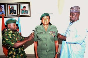Nigerian Army Decorates Hajara Egbunu As First Female Infantry Corps Army Warrant Officer 