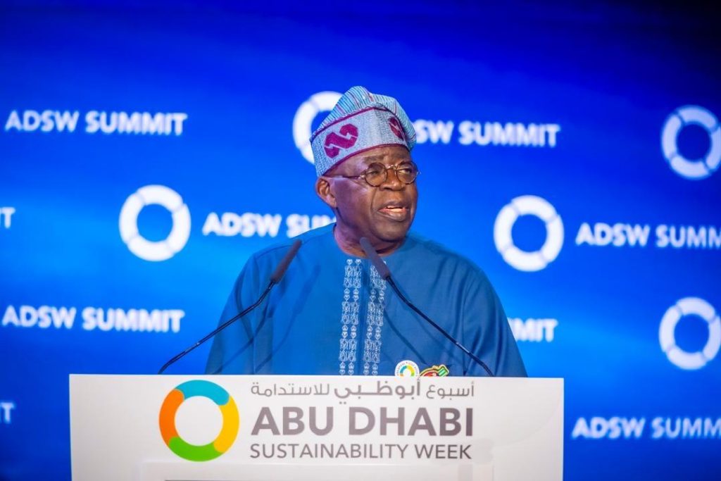 Tinubu Pushes for Collective Action on Climate Change at Abu Dhabi Summit