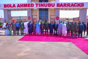 President Tinubu Commissions Bola Ahmed Tinubu Barracks in Abuja, Vows to Prioritize Troop Welfare 