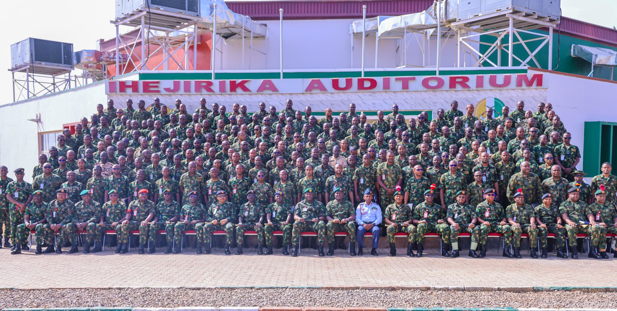 Participants in a group photograph 