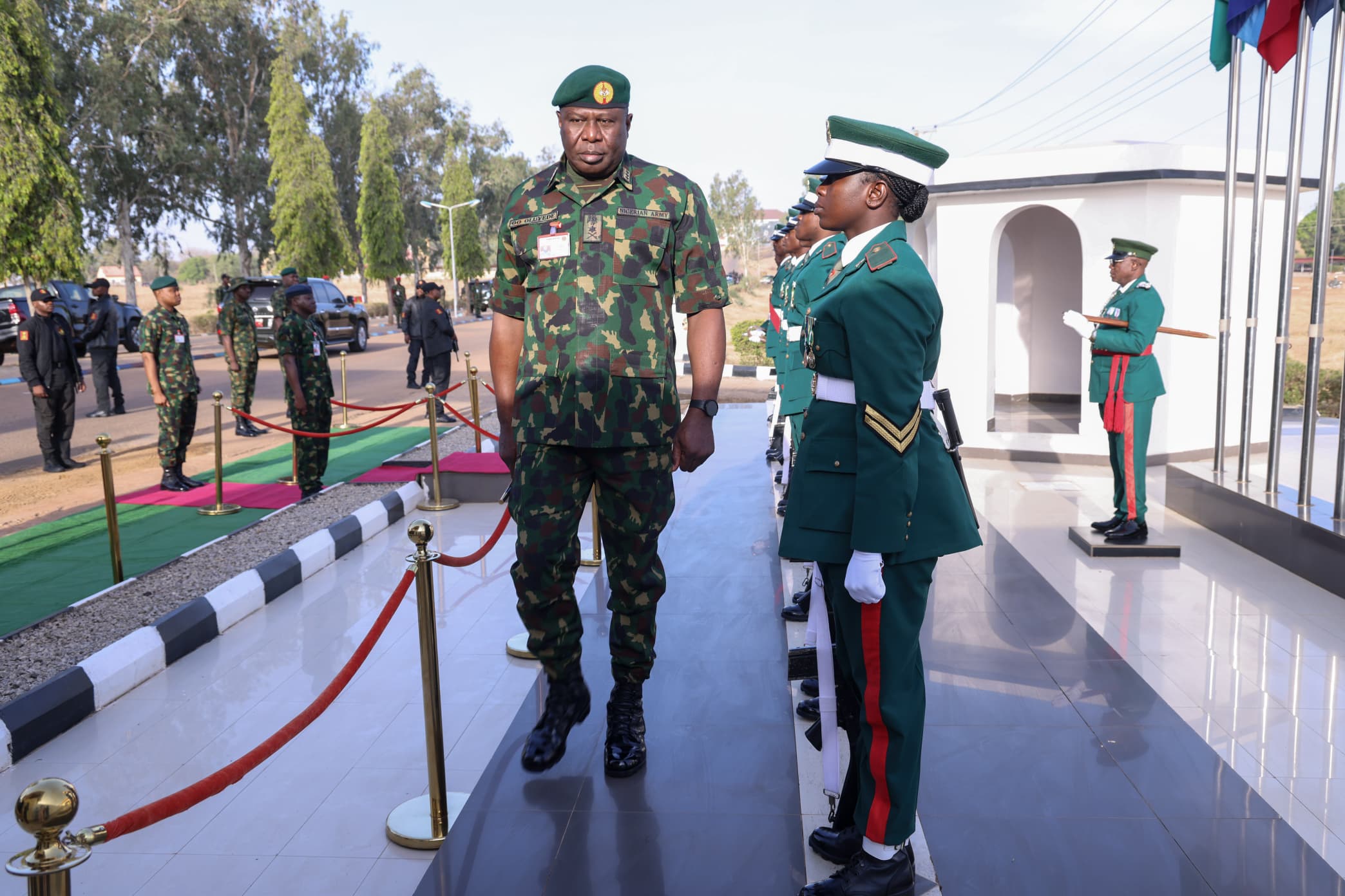 a group of people in military uniforms