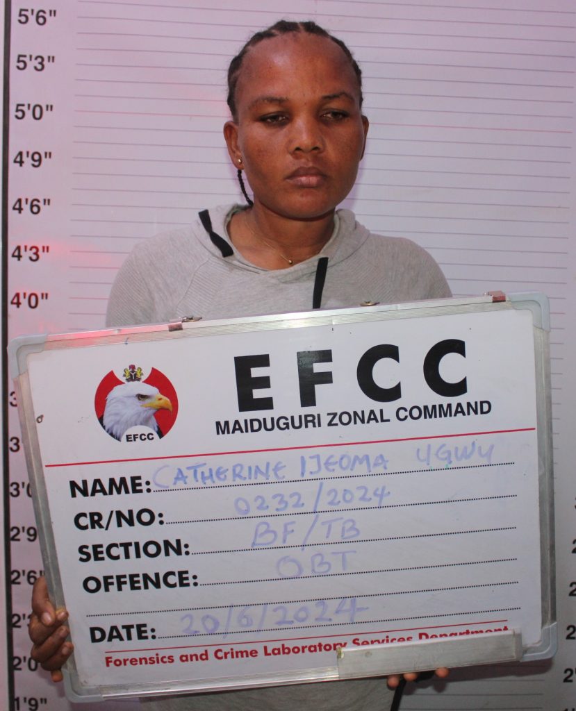 EFCC Arraigns Woman for Alleged N6.8m Romance Scam in Maiduguri